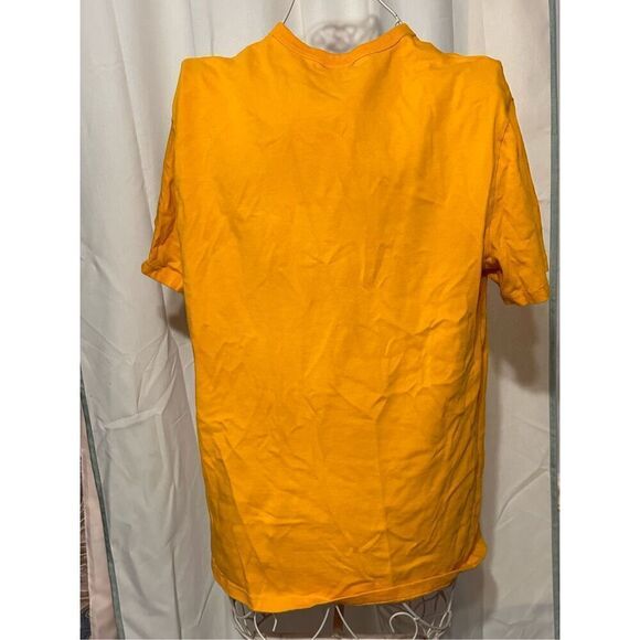 Champion Men's Heritage Short Sleeve T-Shirt: Yellow/Blue - MEDIUM Good Conditio - Picture 5 of 6